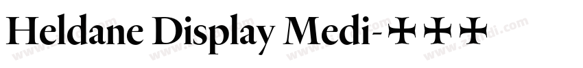 Heldane Display Medi字体转换